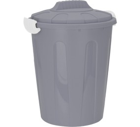 Plastový odpadkový koš s víkem 23 l šedá